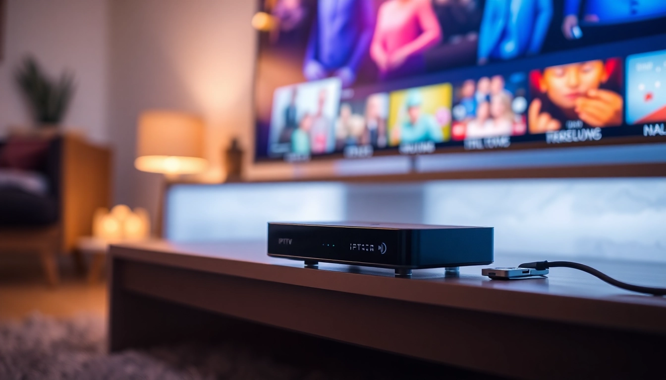 Watch iptv suisse content streamed smoothly on a sleek TV in a cozy living room.