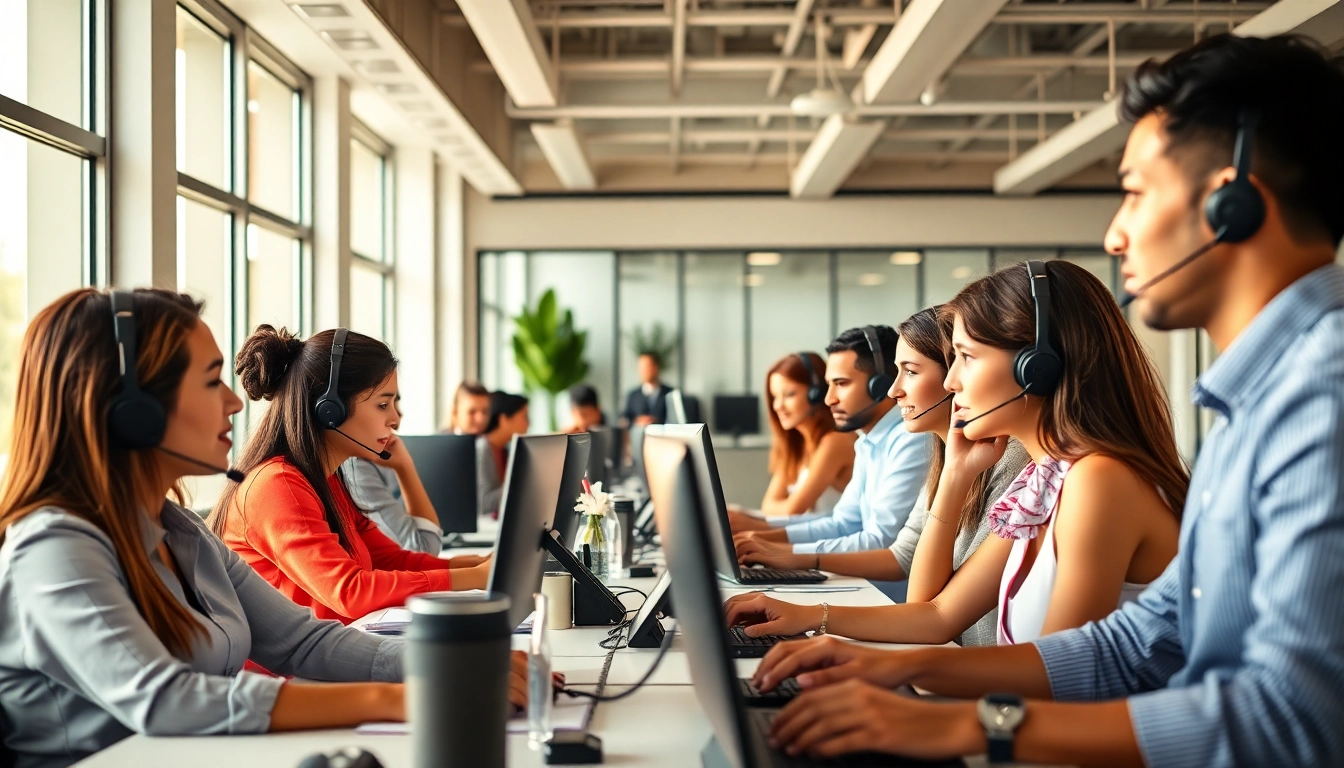 Engaged agents at Tijuana call centers providing professional customer service.