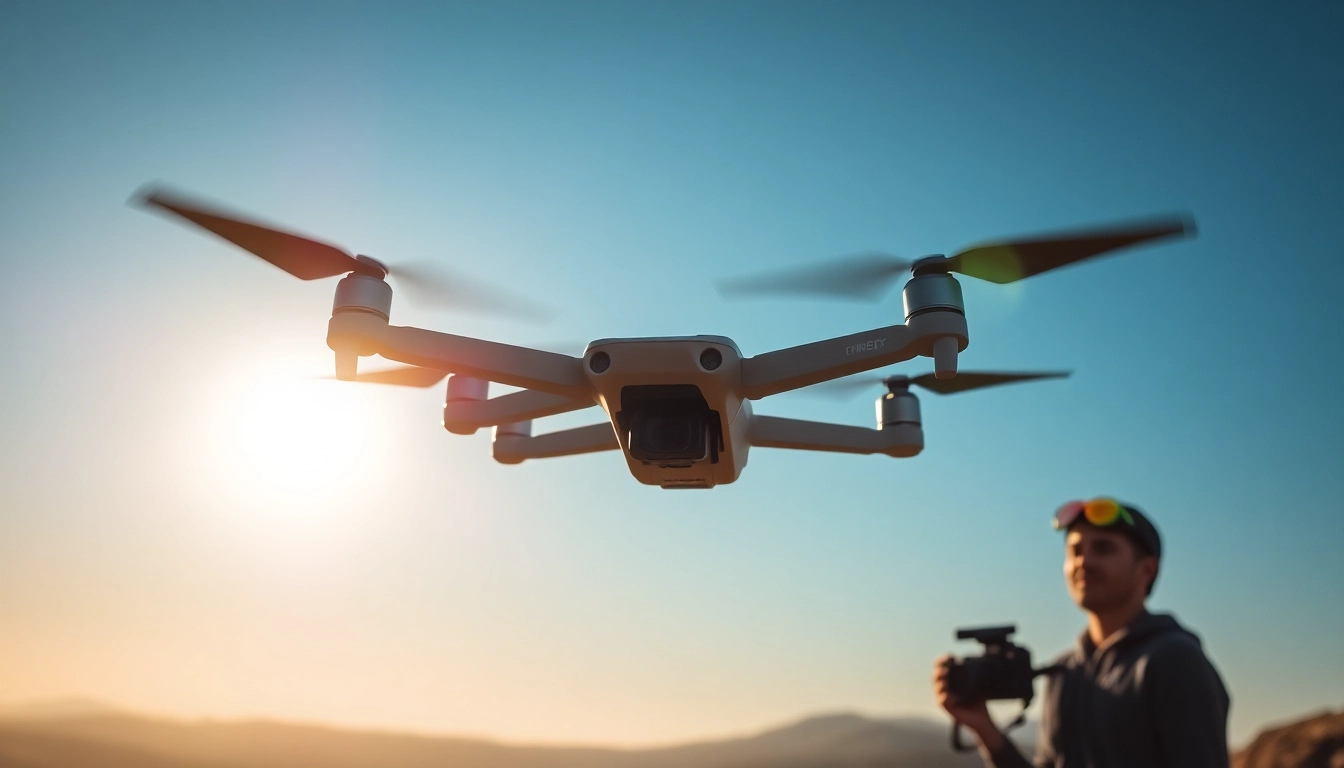 Learn how to start a drone photography business with a drone capturing breathtaking landscapes.