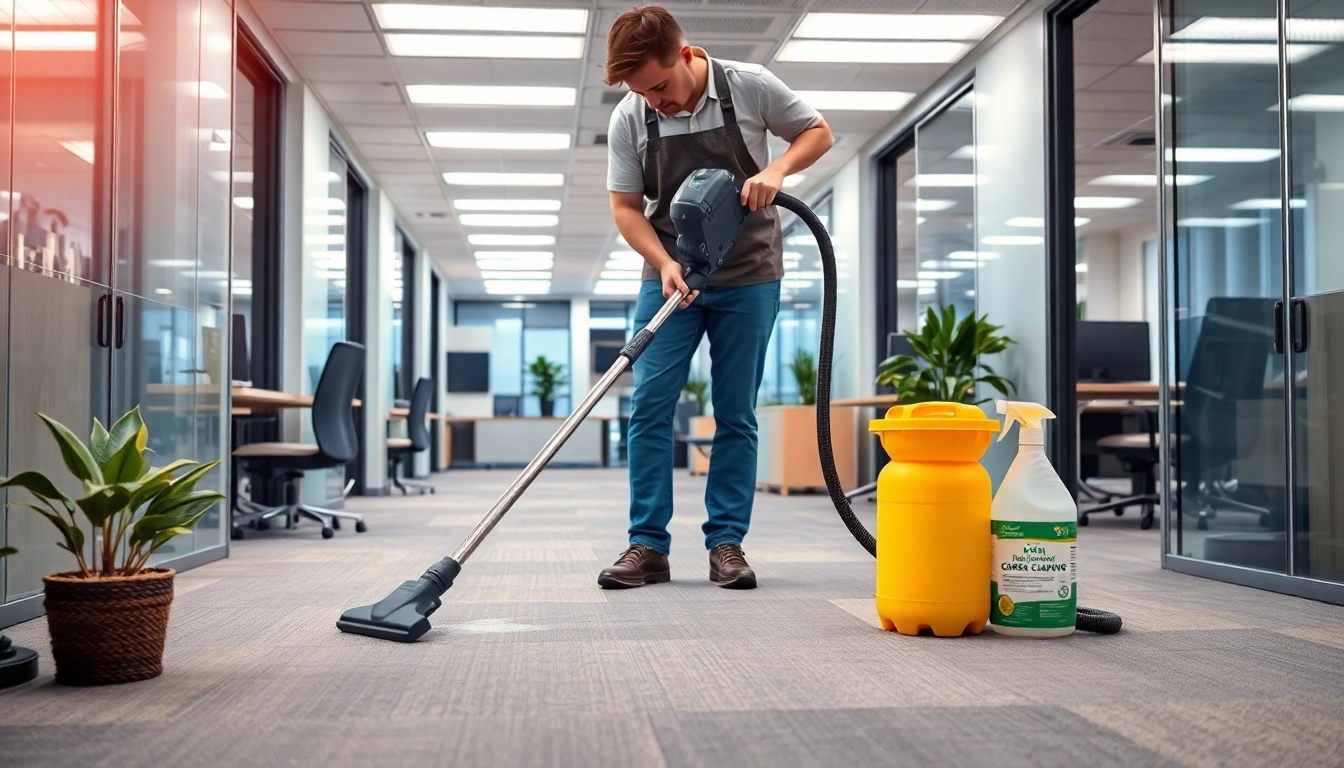 Jacksonville commercial cleaning service providing professional office cleaning with eco-friendly supplies.