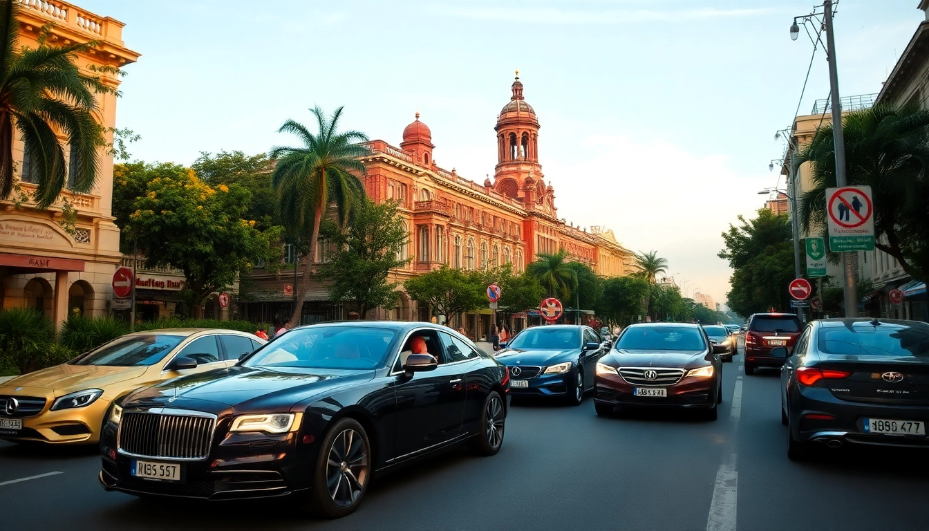 Experience the luxury of 호치민 황제투어 가격 with this vibrant street view of Ho Chi Minh City, featuring luxurious elements and rich culture.