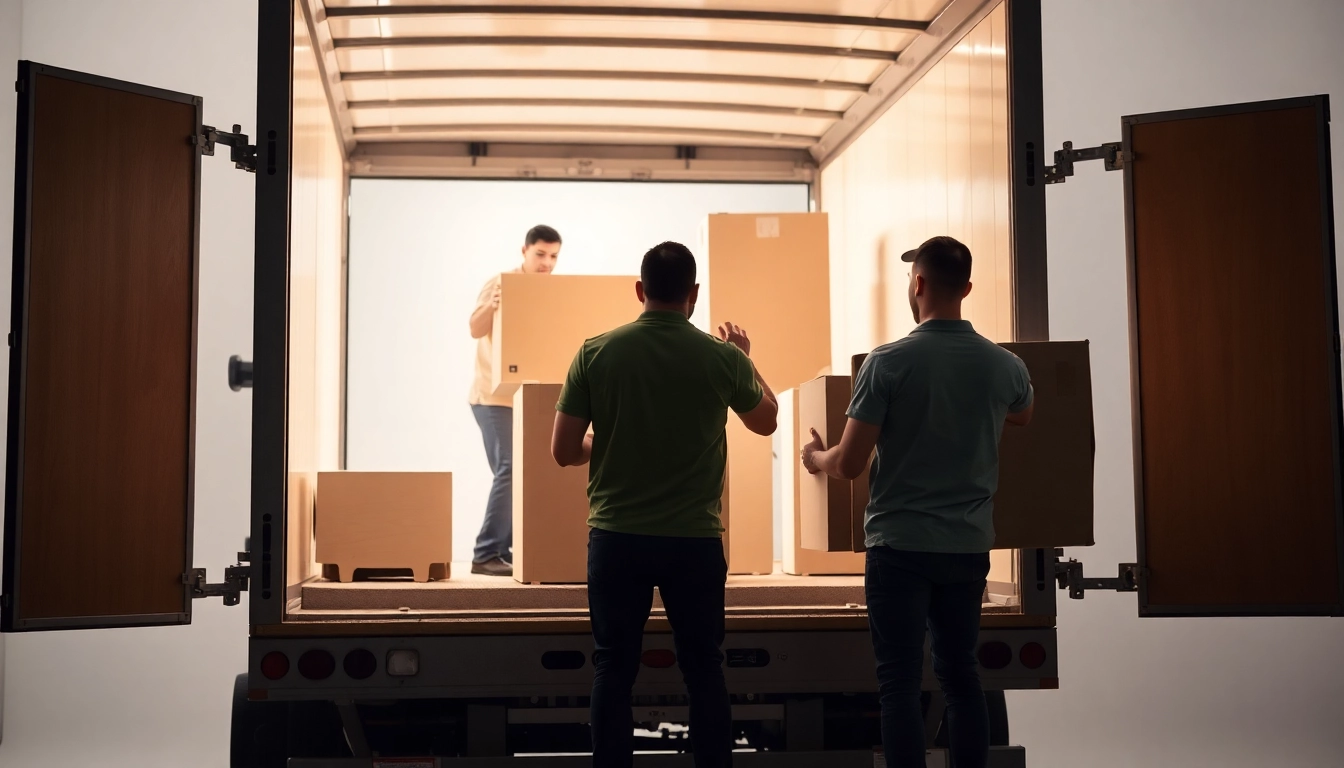 Reliable Bradford removal service loading the moving truck with furniture for a smooth relocation.