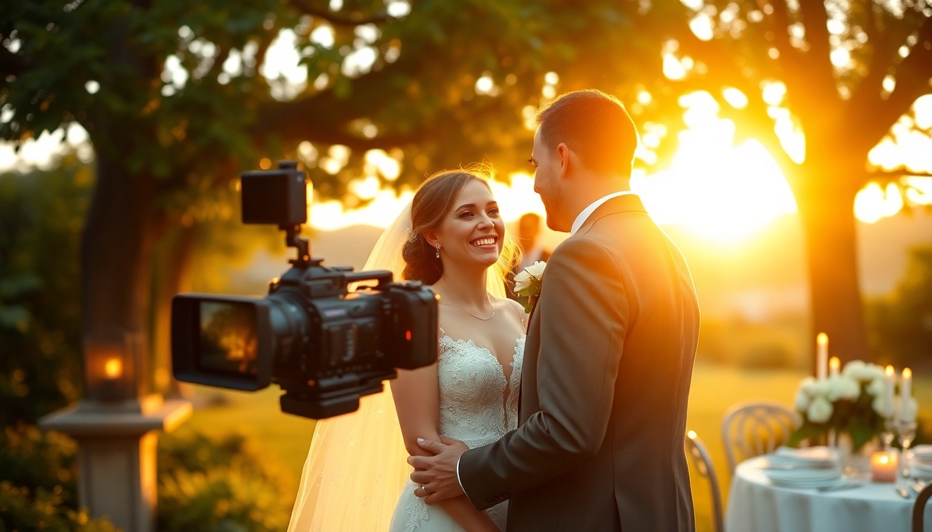 Capturing beautiful moments as a wedding videographer in Ireland on a picturesque outdoor wedding day.