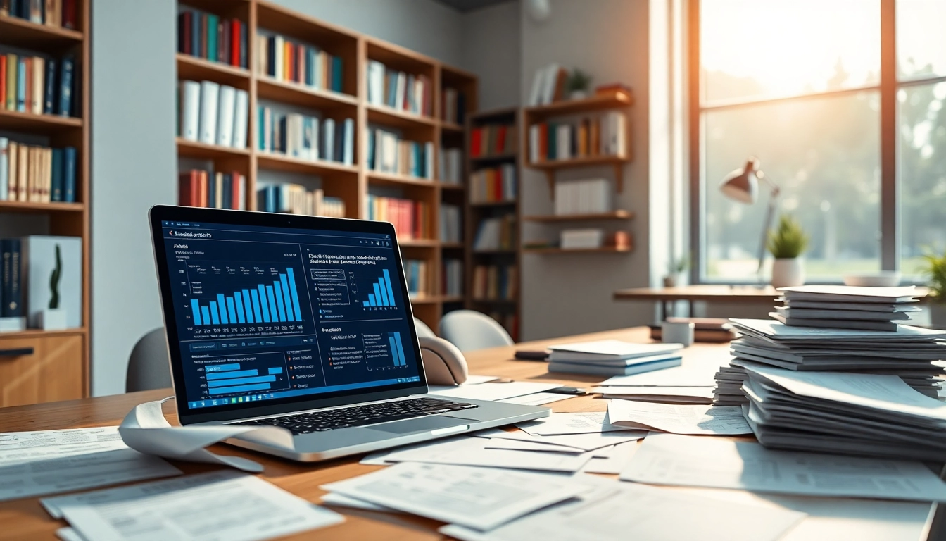 Generate an ai summary of papers using a professional AI research assistant in an organized office.