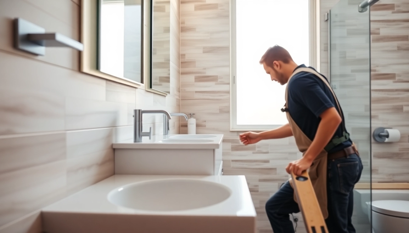 Transform your space with a Local bathroom remodel featuring stylish fixtures and modern design.