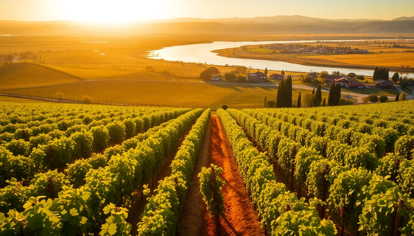 Explore the beautiful vineyards and river views of Clarksburg, California, showcasing its rural charm.