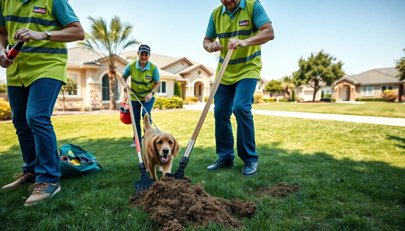 Scooping dog poop with professionalism in Alamo Ranch by dedicated poop scooper service team.