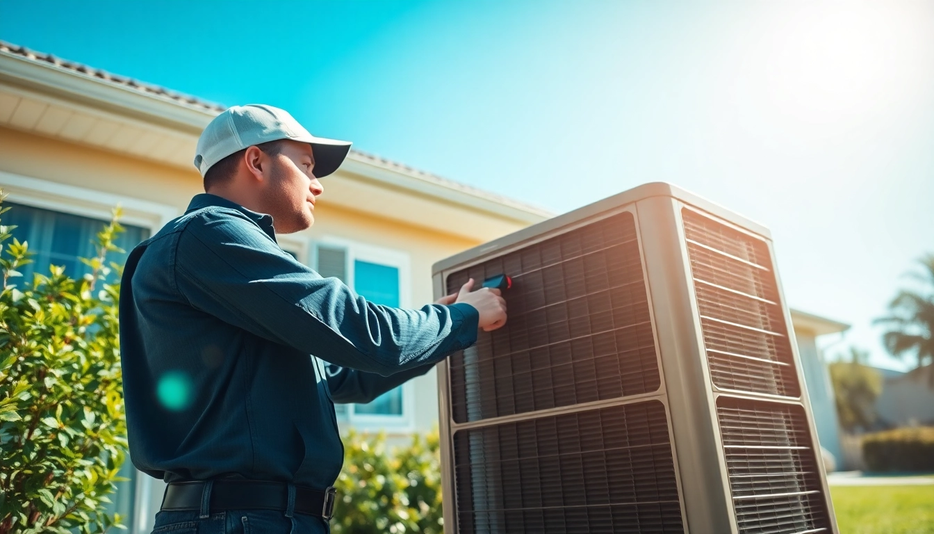 Expert AC repair in Glendale AZ, showcasing a technician working diligently on an outdoor unit.