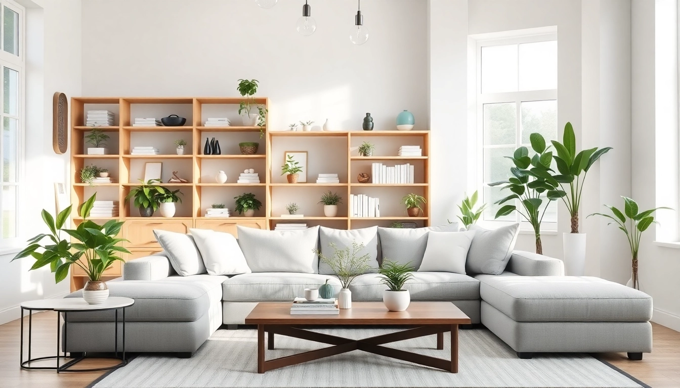 House organizing Johns Creek with a beautifully styled living room showcasing neat and organized furniture.