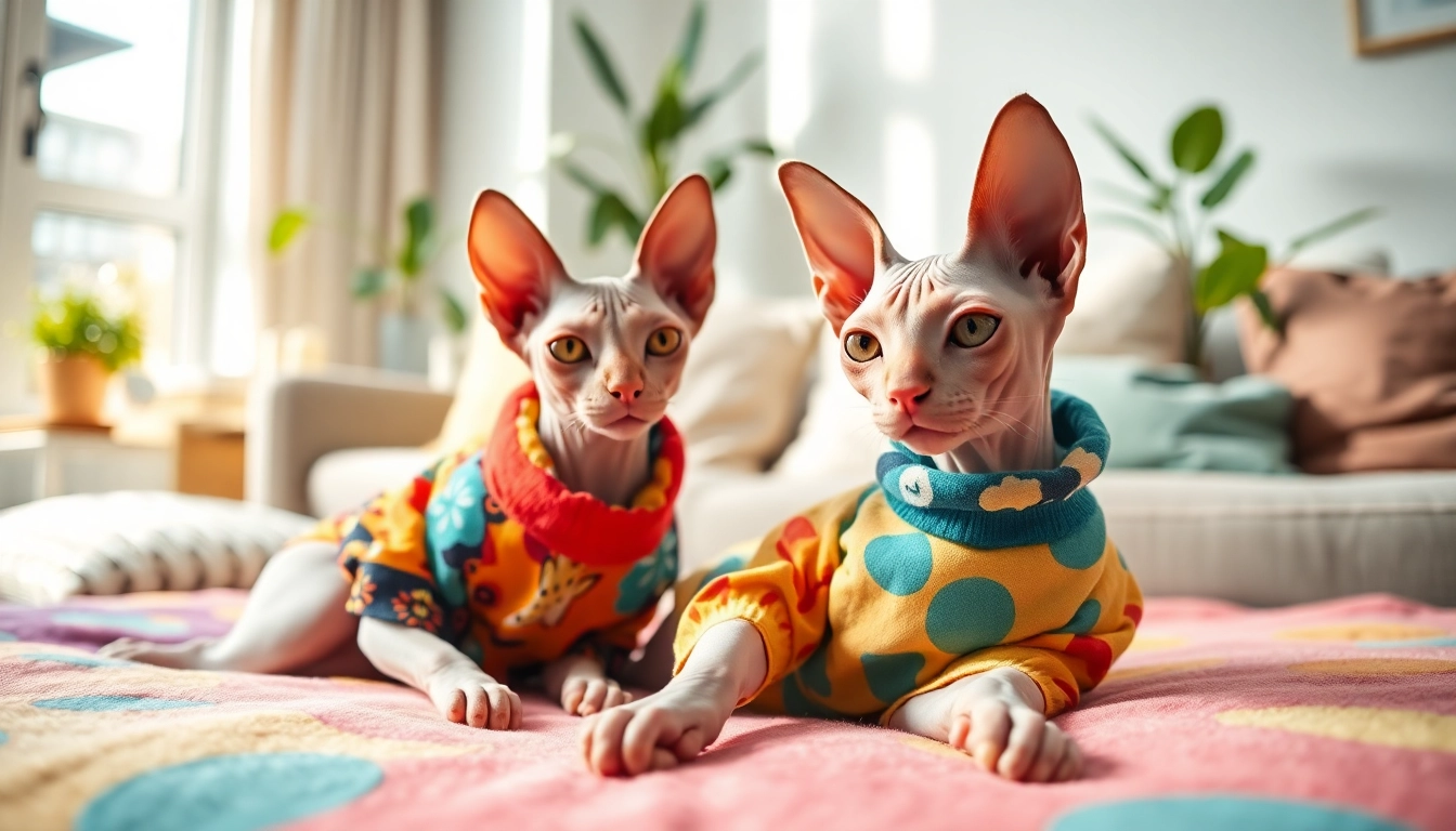 Dress your Sphynx in fashionable PIKAPIKA Sphynx Clothes for a stylish look.