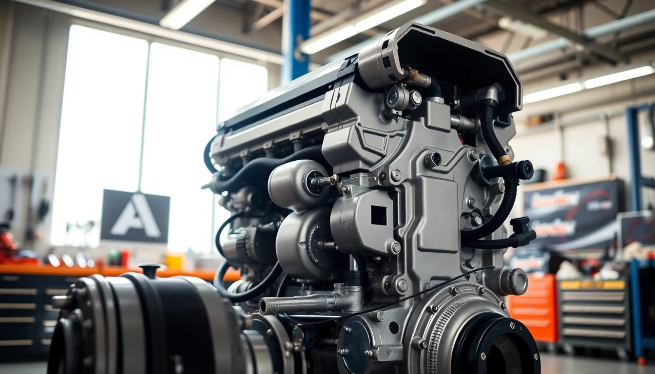View a Cummins ISX engine for sale highlighted in a professional workshop environment.