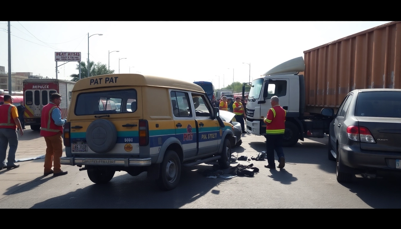 Düzce haber son dakika showcases a truck accident scene with emergency responders attending the crash site.