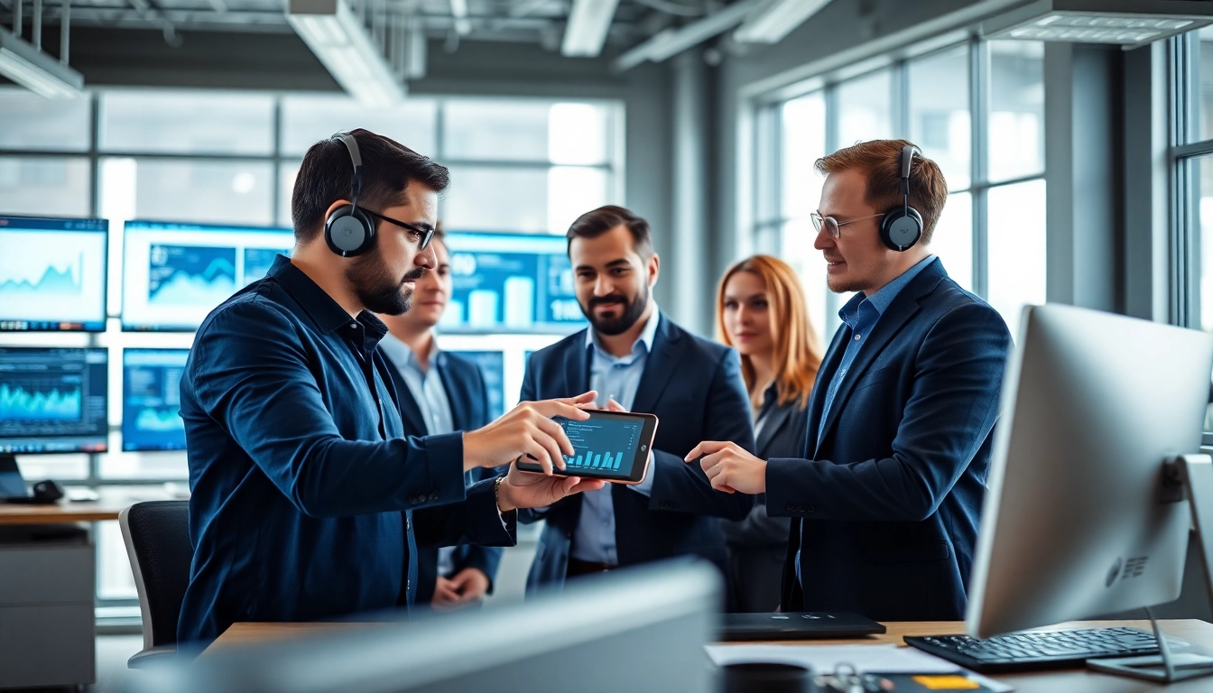 Enhance your business with Edmonton IT support solutions demonstrated by a focused team.