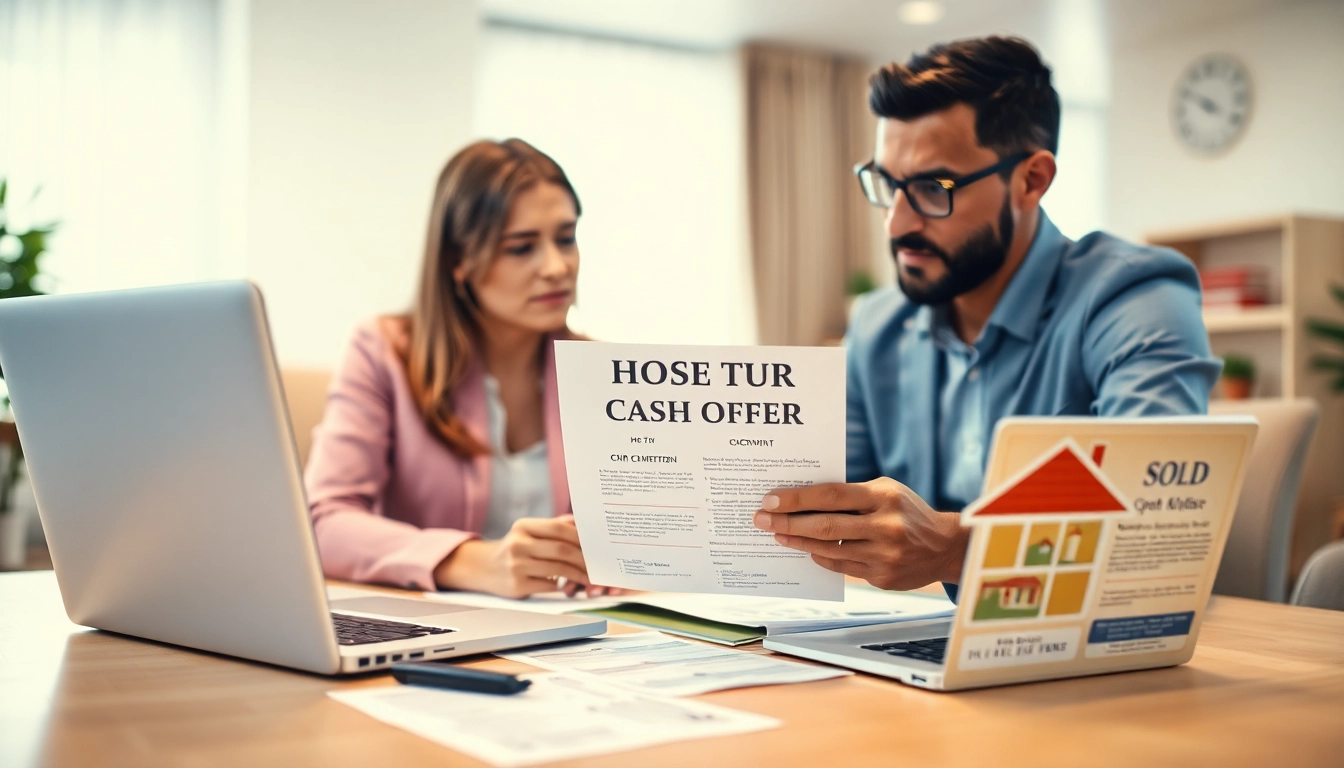 I want to sell my house urgently with a real estate agent presenting a cash offer.