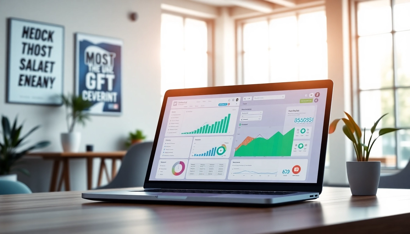Engaging visual of a cheap smm panel on laptop screen, illustrating digital marketing tools.