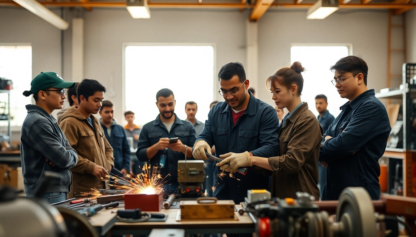 Students thrive at trade schools in Hawaii, mastering skills in a vibrant training environment.