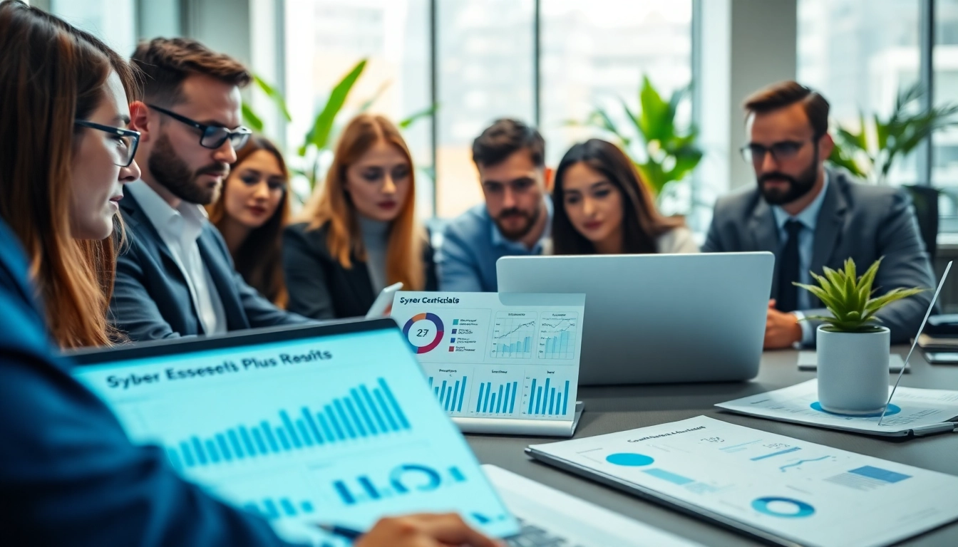 Understand Cyber Essentials Plus certification through a collaborative cybersecurity audit scene.
