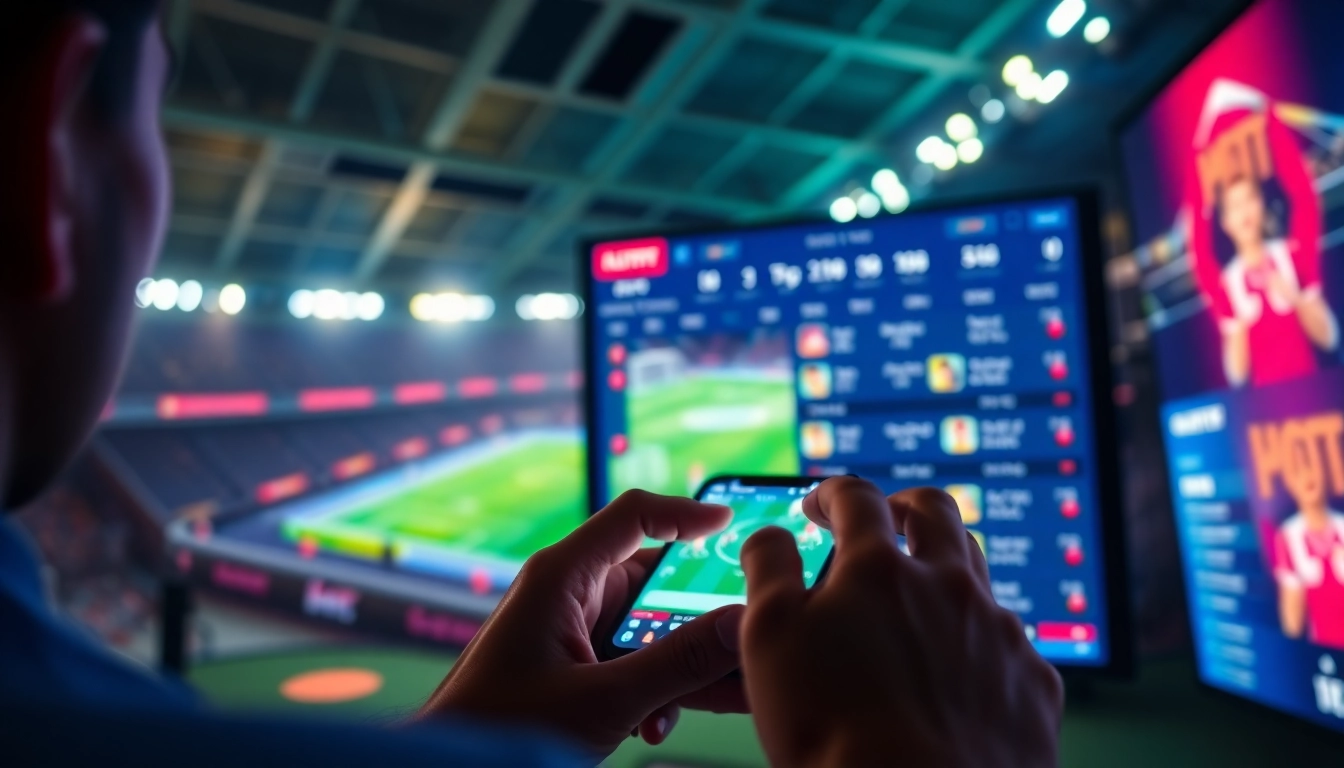 Engage with situs judi bola through an interactive betting platform showcasing live football matches.