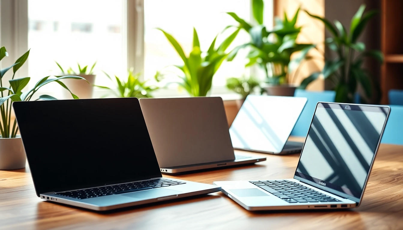 Refurbished laptops Kenya displayed on a modern office desk enhancing productivity and style.