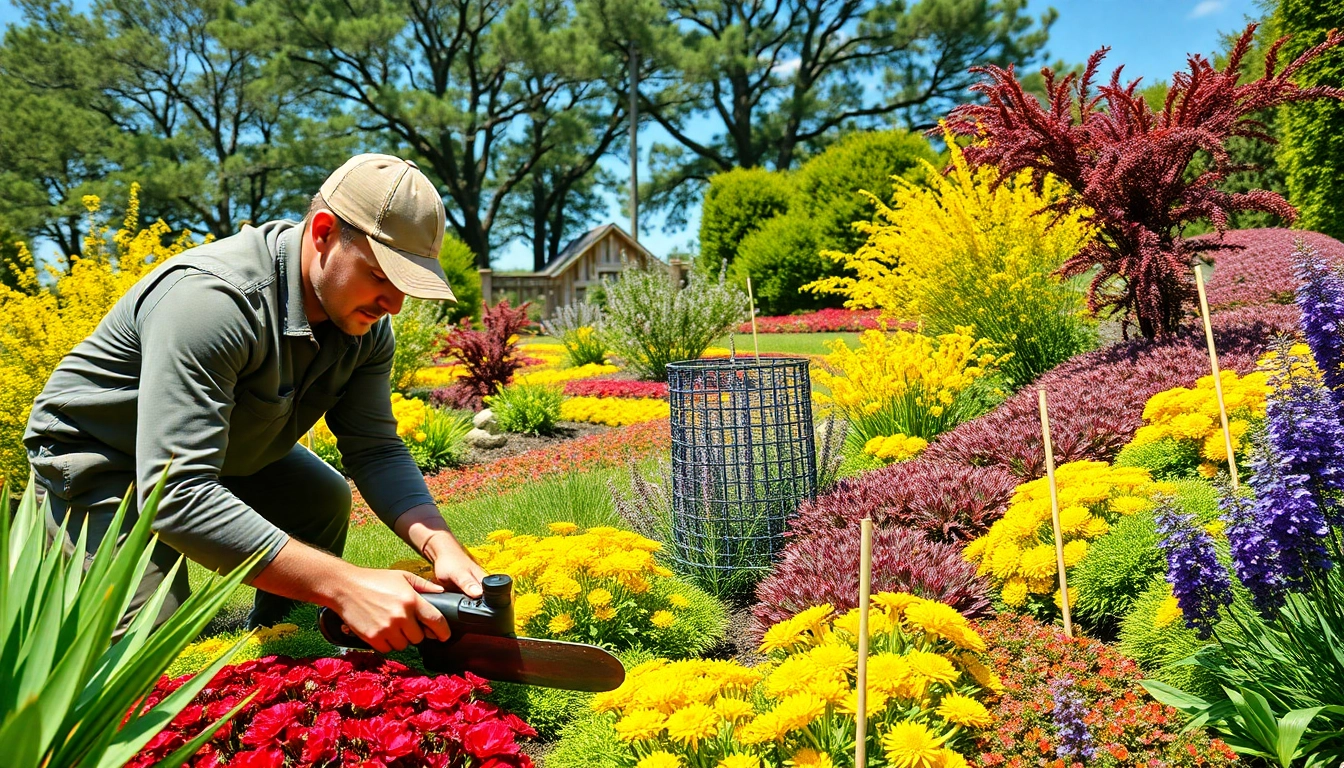 Landscape created by a skilled landscaping contractor Coquitlam, showcasing vibrant plants and meticulous design.