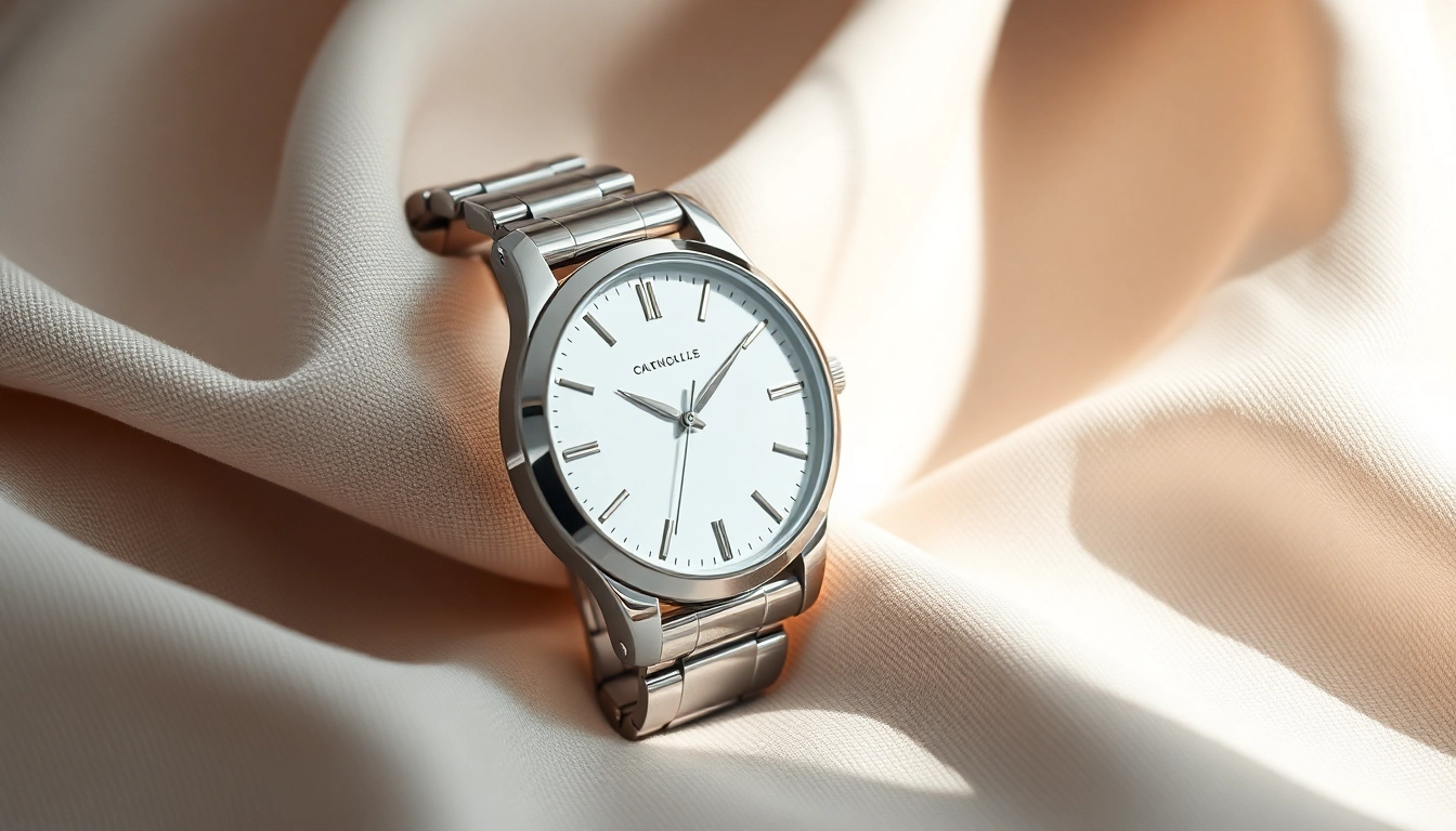 Damen Armbanduhr showcasing elegant design on a soft background