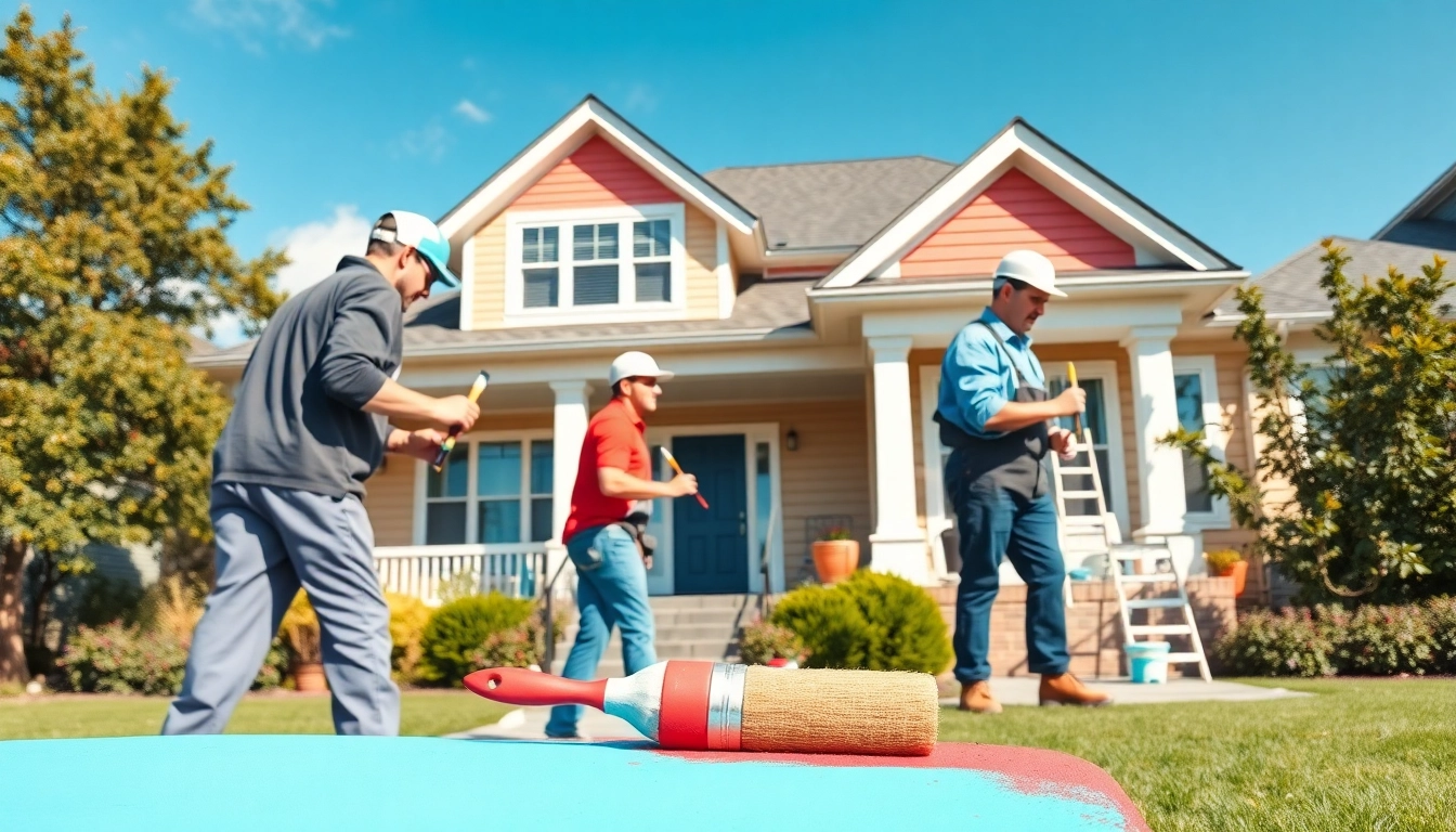 Exterior painters Minneapolis showcasing vibrant color applications on a residential home.