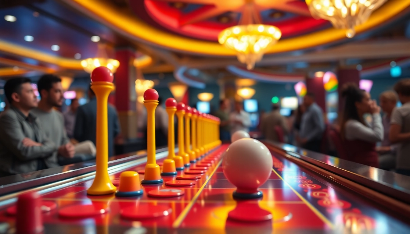 Bermain situs plinko dengan ball jatuh di papan warna-warni.