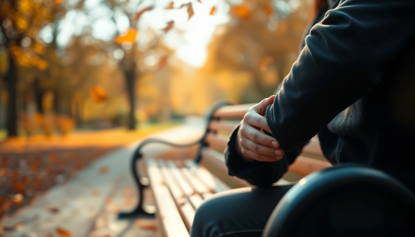 Illustration of a person reflecting on a relationship breakup while sitting alone in a park.