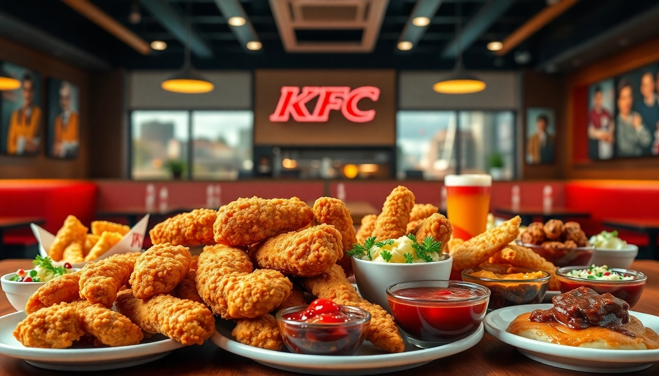 Explore the delicious KFC menu and prices featuring crispy chicken and savory sides.