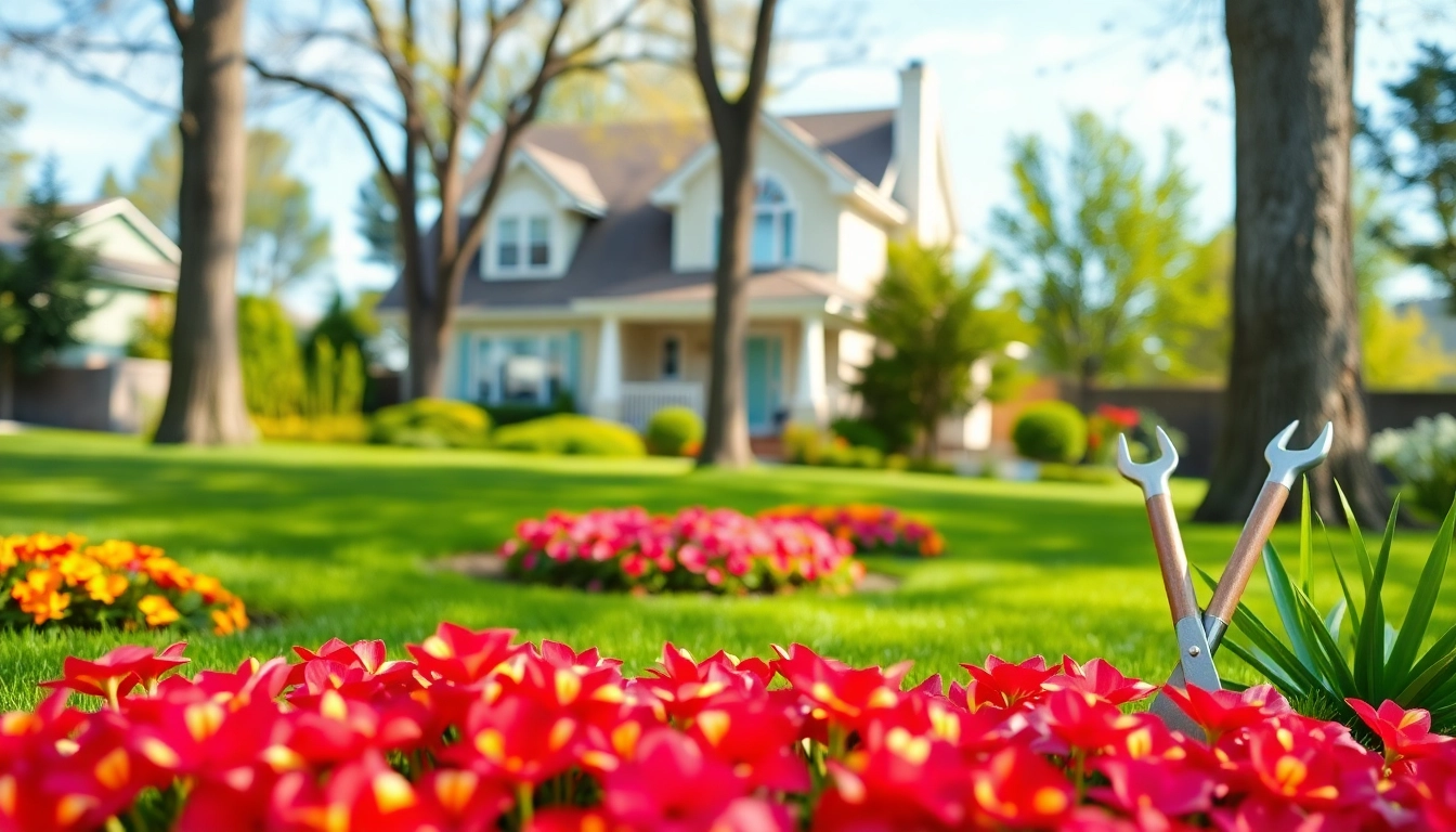Landscaping contractor Coquitlam enhancing a suburban garden with vibrant flowers and lawns.
