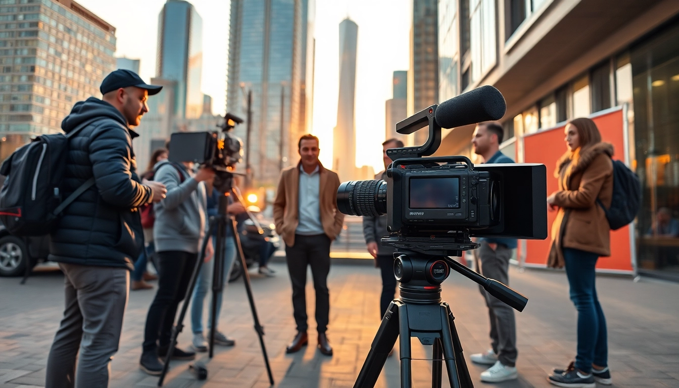 Capture Creative Video Shoots Toronto with professional film crew and urban skyline.