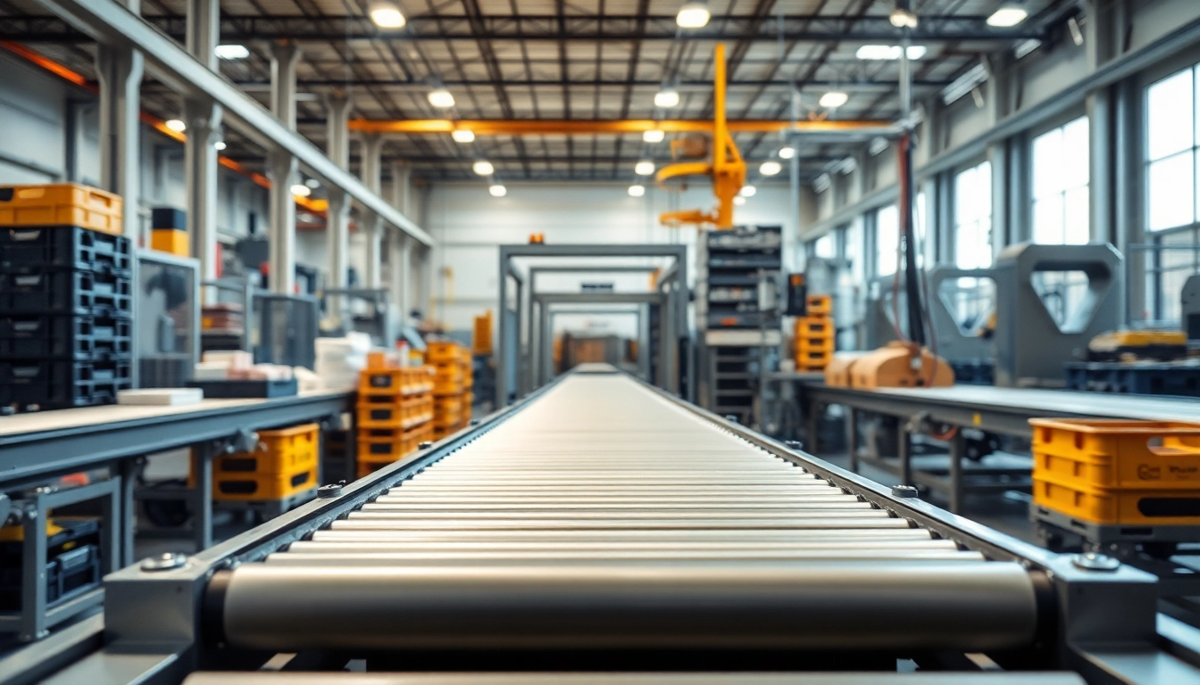 Optimize production efficiency with the Hairise conveyor system showcased in a modern industrial environment.