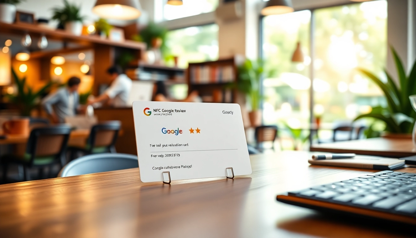 Boost your online presence with an NFC Google review card displayed at https://www.reviewcardsgoogle.com