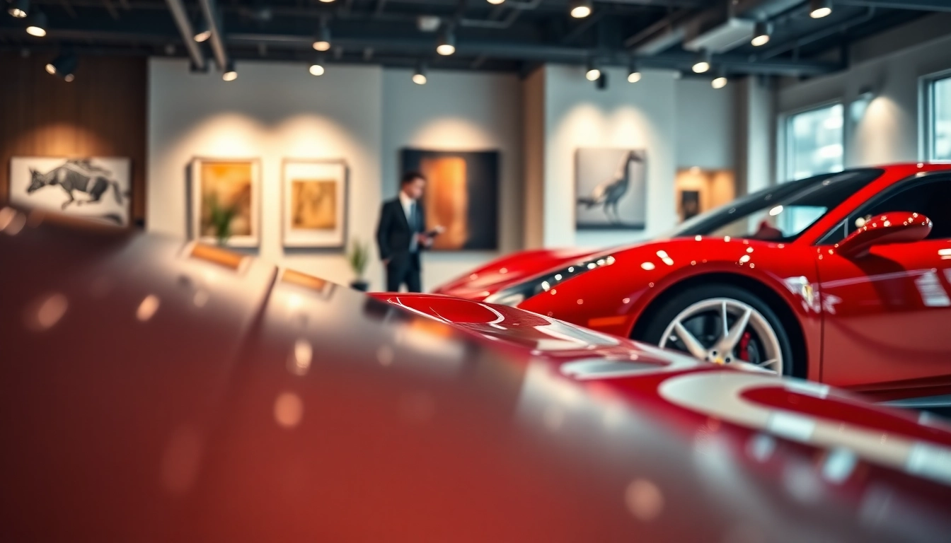 Buy Ferrari second-hand Durban in a luxurious showroom with a polished look.