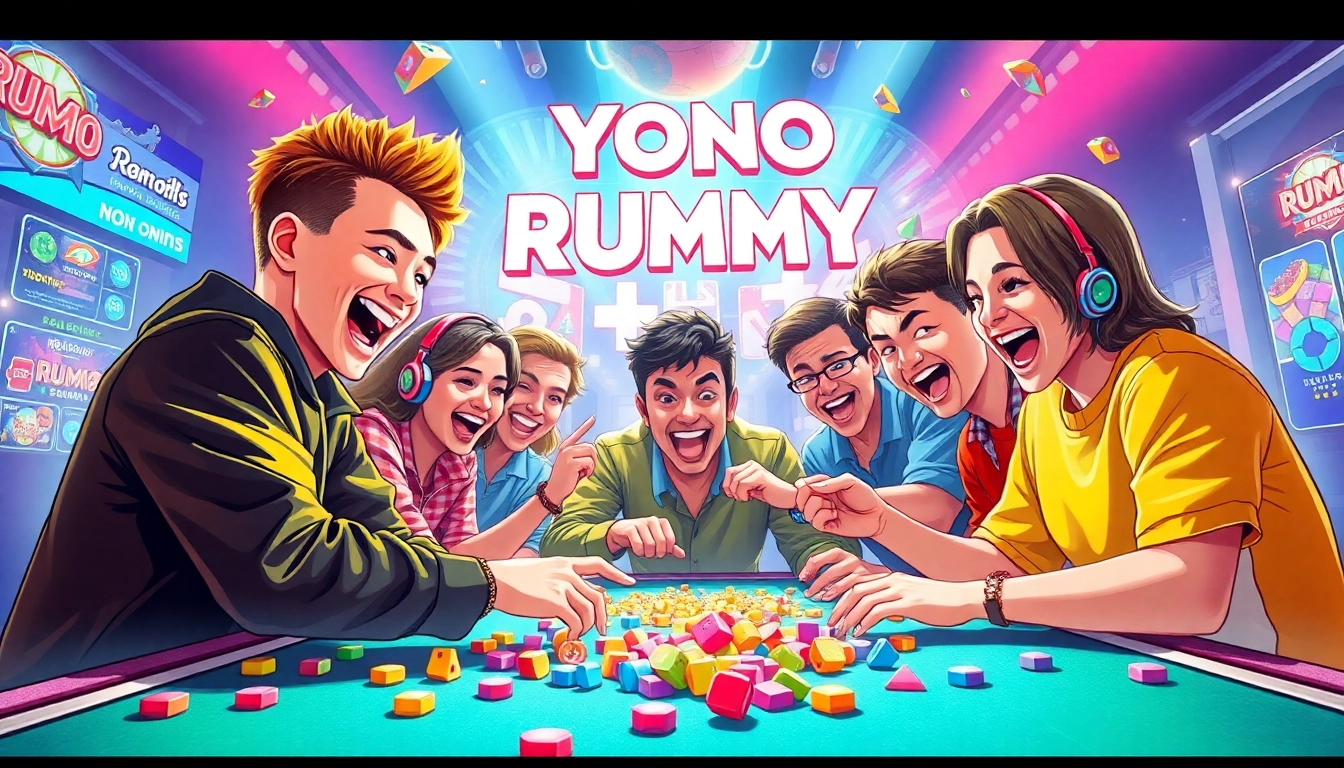 Engage with YONO RUMMY and experience thrilling gameplay in a vibrant and lively setting.