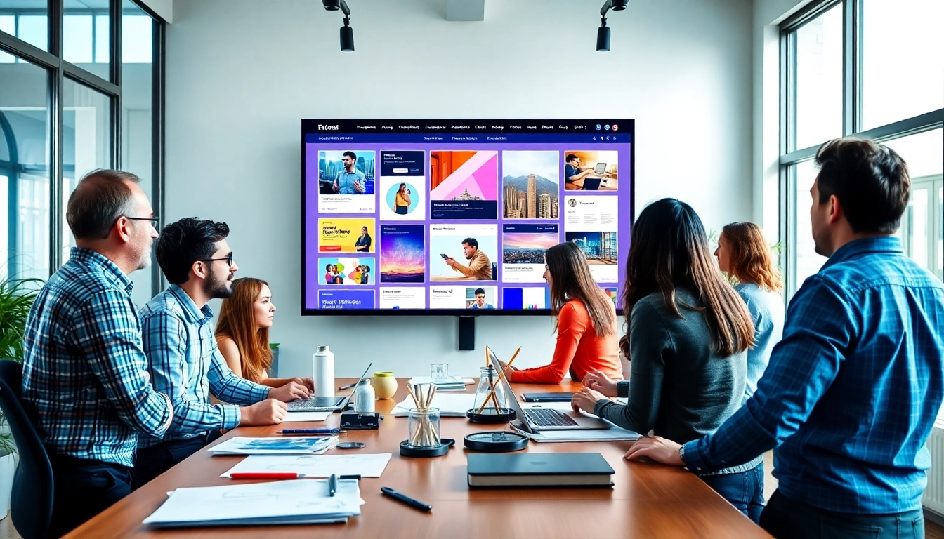 Designing with kansas city web design companies to create innovative websites in a collaborative setting.