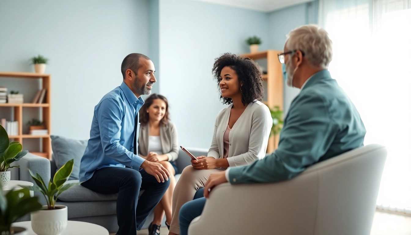 Best psychiatrist in dubai engaged in a compassionate consultation with clients in a calming environment.