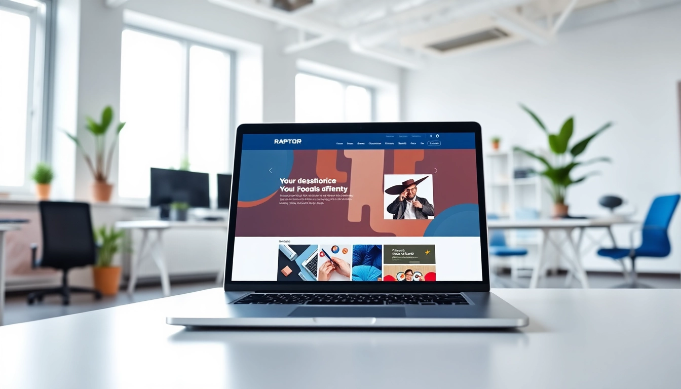 Explore the features of the raptor official website through a sleek, modern digital interface.