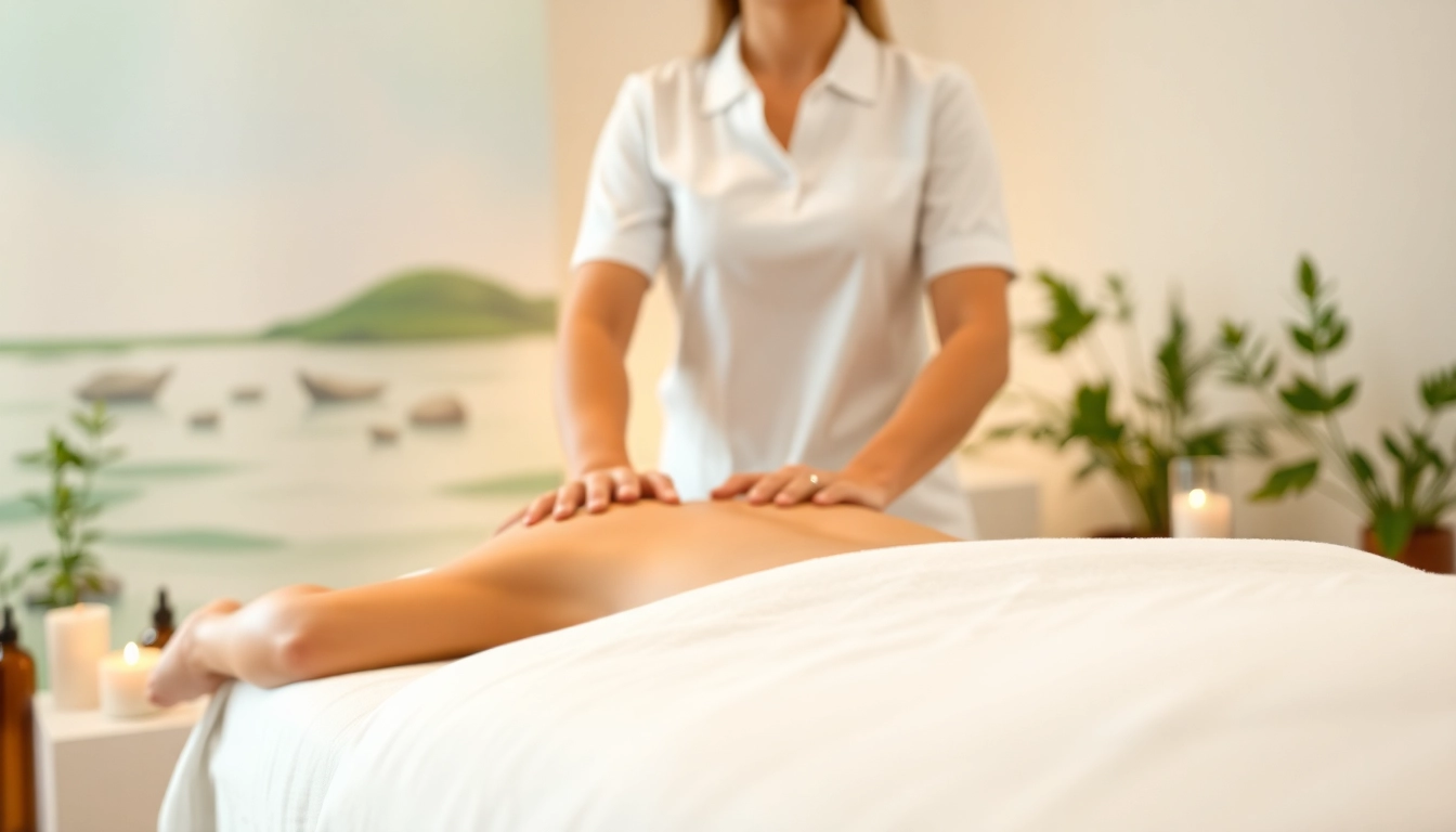 Relaxing massage therapy session with a professional massage therapist Takoma Park in a tranquil setting.