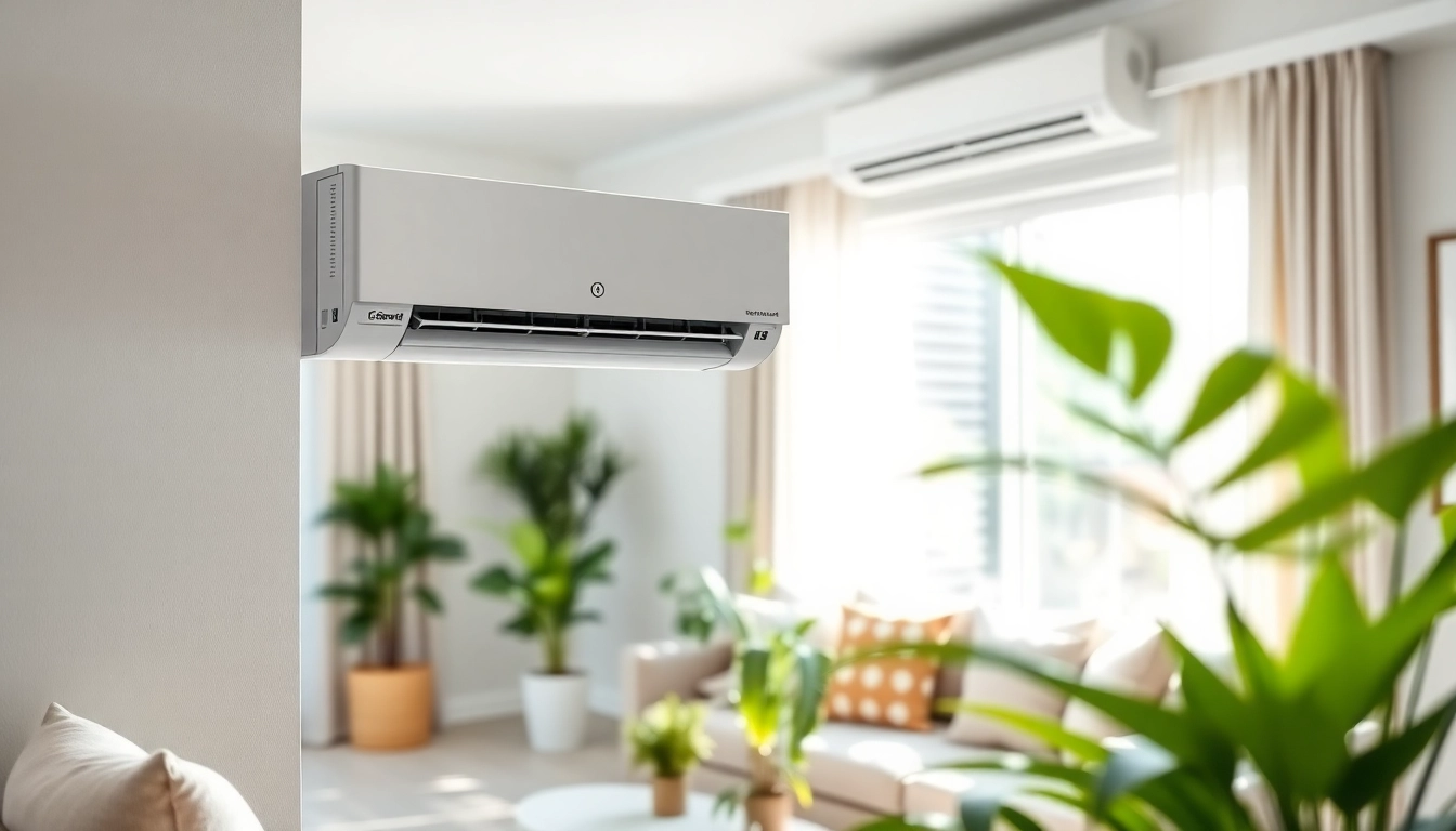 Enhancing indoor comfort with the O General Ac in a modern living room setting.