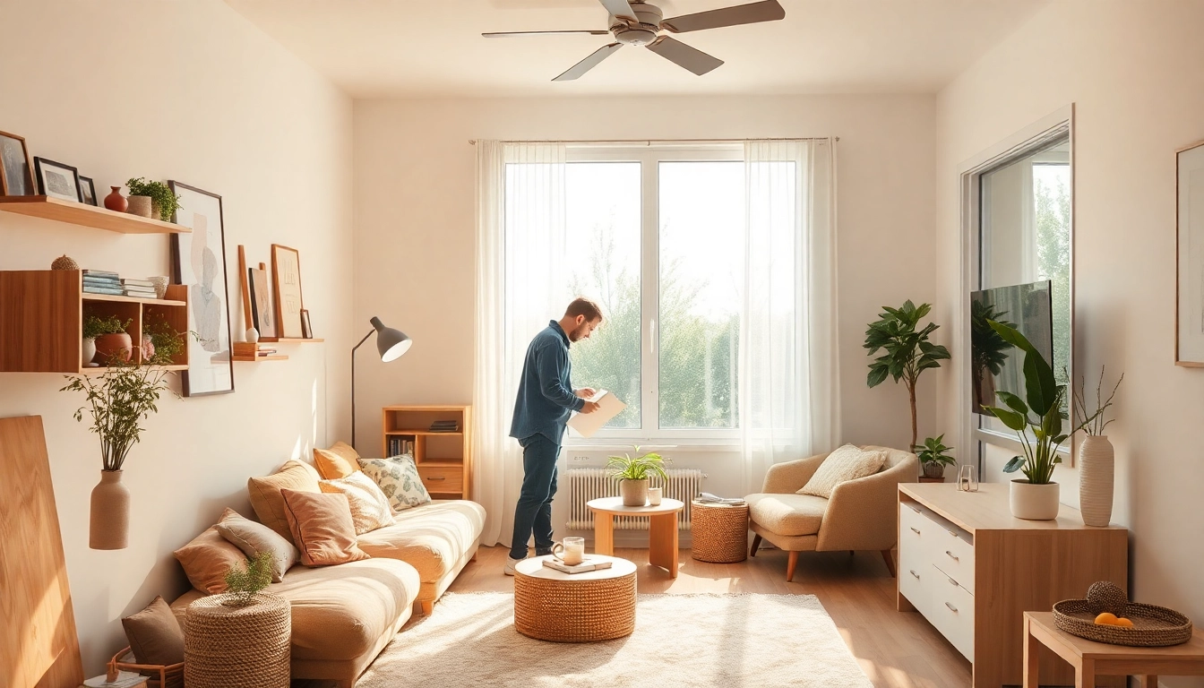 Woningontruiming: professionals die zorgvuldig inboedel verwijderen en de ruimte schoonmaken.