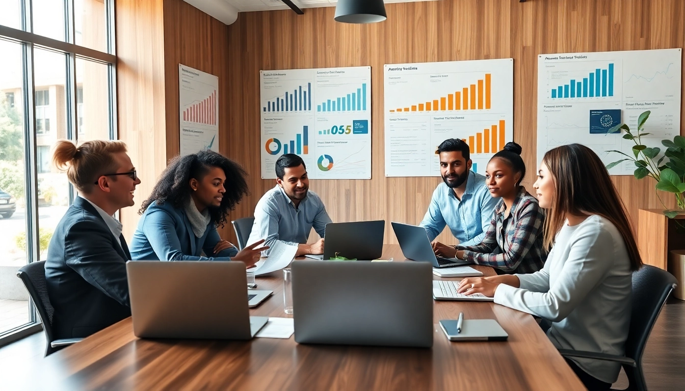 Collaborative business meeting discussing amazon wholesale strategies in a modern office.